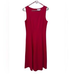 Liz Claiborne Vibrant Pink Midi Dress